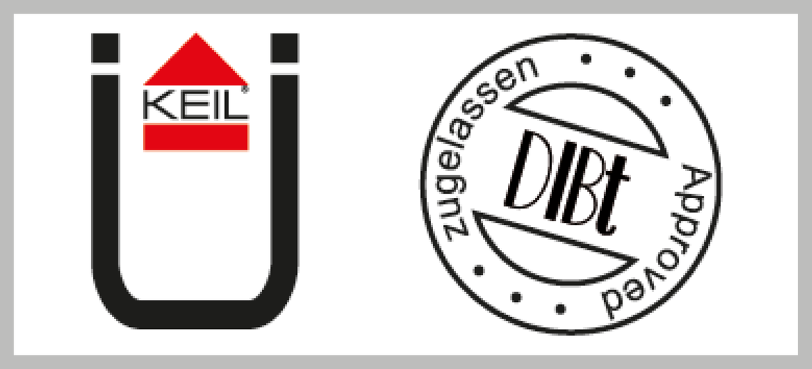 Zugelassen durch Deutsches Institut für Bautechnik DIBt